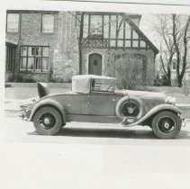 (323) 1929 Auburn 6-80 Cabriolet in Front of 722 N. Main Street, Auburn, IN