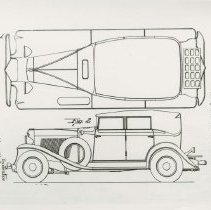 (422) 1931 Auburn Phaeton Sedan, Patent Designed by Alan Leamy
