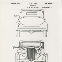 (433) 1931 Auburn 8-98 Patent Designed by Alan Leamy
