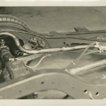 (470C) 1931 Auburn 8 Chassis Detail Shot of Differential and Brake Assembly