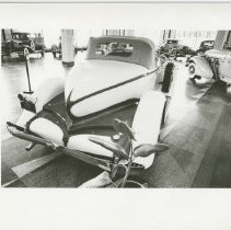 (514) 1932 Auburn Speedster Boattail, 3/4 Rear View Top Up, in ACD Museum