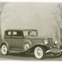 (548) 1933 Auburn 8-105 Brougham, 3/4 Front View Right Profile