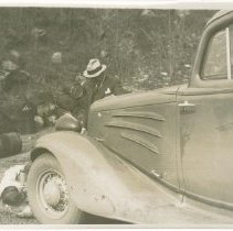 (580) 1934 Auburn Sedans on a Long-Distance Test Run