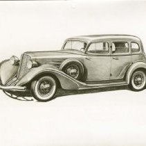 (626) 1934 Auburn Sedan, Left 3/4 Profile Used in Sales Catalogue