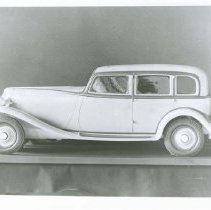 (635) Clay Model of a 1934 Auburn Sedan, Left View