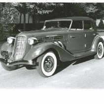 (831) 1936 Auburn 852 Phaeton Supercharged Sedan, 3/4 Front View