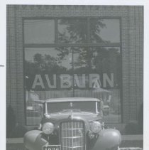 (839) 1936 Auburn 852 Phaeton in Front of the ACD Museum
