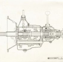 (855) 1930 Artist's Rendering of the Cross Section of an Engine