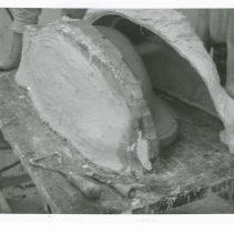 (954-1)1948 Scale Clay Model of a Tasco Prototype Being Constructed