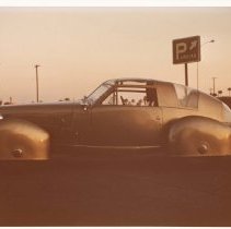 (977) 1948 Tasco Coupe, Right Profile, Parking Sign Behind