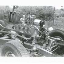 (982) 1948 Tasco Chassis with Only the Engine Mounted On (2)