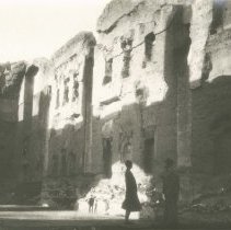 (133) Probably Robert Wiley in Rome in 1928 in an Ancient Tomb Setting