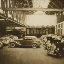 (164) 1935 Auburn Automobiles in a Shop Setting in Belgium