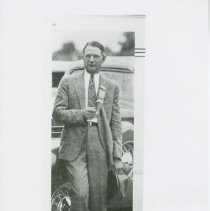 (78) Roy Faulkner, Automobile Behind, Taken from Automobile Trade Journal