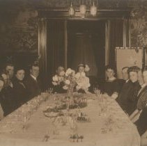 (196) Board of Directors of AAC at a Formal Dining Event Around 1910