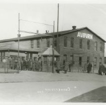 (428) Employees Entering Auburn's Connersville Plant Around 1934