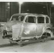 (431) First All Metal Auburn Body Rolling Off the Line at the Connersville