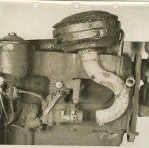 (449)Left Profile of a 4-Cylinder Lycoming Test Engine