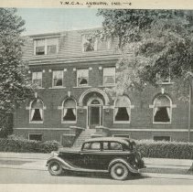 (566) Shots of Main Street, YMCA, and McIntosh High School in Auburn