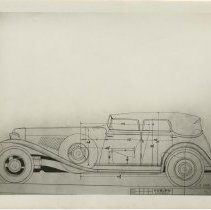 (16) 1929 Blueprint for a Cord L-29 Sedan