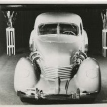 (427)First Supercharged Cord, 1937 812 Sedan, display, N.Y. Auto Show(2)