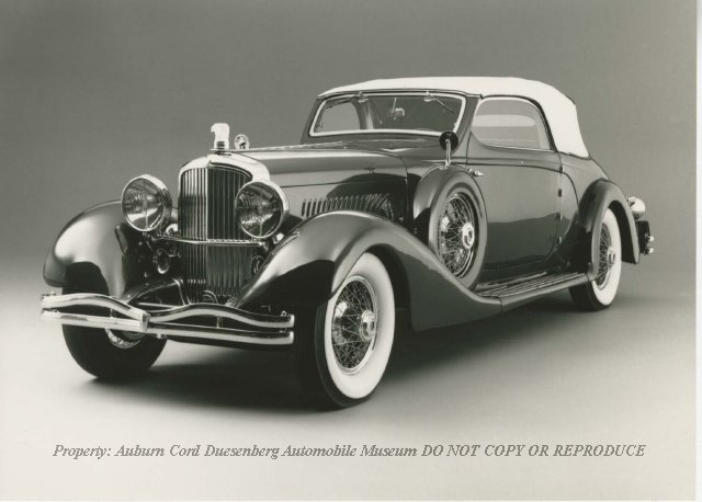 1933 Duesenberg J-519 Convertible Victoria, Phillip Morris Exhibit