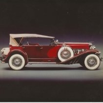 (177)1929 Duesenberg J Dual Cowl Phaeton in a studio photo setting