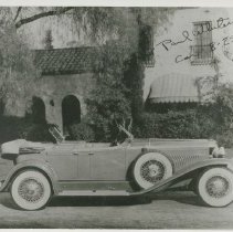(184)1929 Duesenberg J Dual Cowl Phaeton at home,bandleader Paul Whiteman