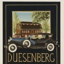 (198)1929 Duesenberg J Dual Cowl Phaeton Ad for Gilmore Museum