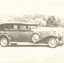 (343)1929 Duesenberg J Limousine, right profile, country club type setting