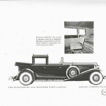 (384)1929 Duesenberg J Town Car Advertisement, two shots(2)