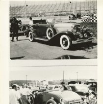 (41901931 Duesenberg J Coupe, two shots, at a racetrack