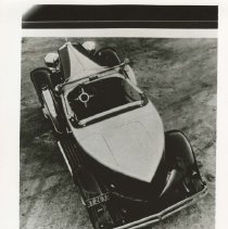 (468)1932 Duesenberg J Torpedo Convertible Coupe, overhead view