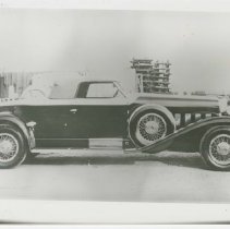(567)1929 Duesenberg J-120 Car 2354 Convertible Coupe, palettes stacked