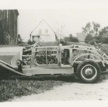 (572)1929 Duesenberg J Convertible Coupe, body stripped down