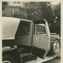 (592)Shot of open rear right door of 1929 Duesenberg J-218 Car 2243 Berline
