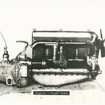 (844)1921 Duesenberg Straight 8 engine, right profile