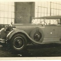 (864)1927  Duesenberg X Phaeton in building at Duesenberg Inc.Indianapolis