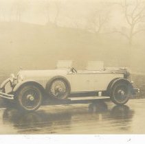 (1070)1927 Duesenberg X Prototype Phaeton, hill in background