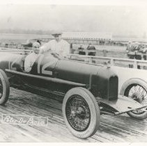 (163)Peter DePaolo in Duesenberg Race Car #12 Atoona Speedway, Tipton, PA