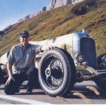 (19-2)Eight shots of Duesenberg Race Car #5, at a race track,Switzerland-2
