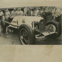(60)1931 Duesenberg Race Car #2 at a car show, Peter DePaolo standing