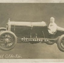 (61)1920 Duesenberg Special #12 with driver Bill Alberton