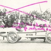 (96)1920 Revere Race Car #15 with many spectators behind