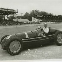 (335)1940 Indy 500 Winner Wilbur Shaw in 1939 Boyle-Maserati Race Car #1