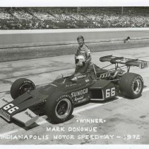 (365)1972 Indy 500 Mark Donohue in 1972 Sunoco-McLaren Race Car #66