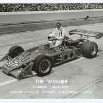 (366)1973 Indy 500 Gordon Johncock in 1973 Eagle-Offenhouse Race Car #20