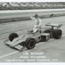 (367)1974 Indy 500 Johnny Rutherfod in 1974 McLaren Race Car #3