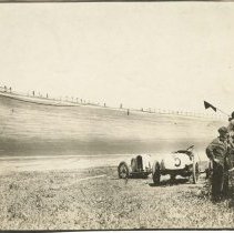 (462)1916 Duesenberg Race Car #1, driver Wilbur D'Alene, shed area