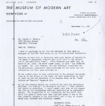 (73-01A) Various Letters Pertaining to Buehrig